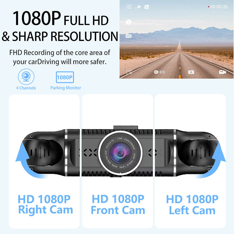 🔥2025 HEIßER VERKAUF🔥 4-Kanal 1080P Auto-Recorder