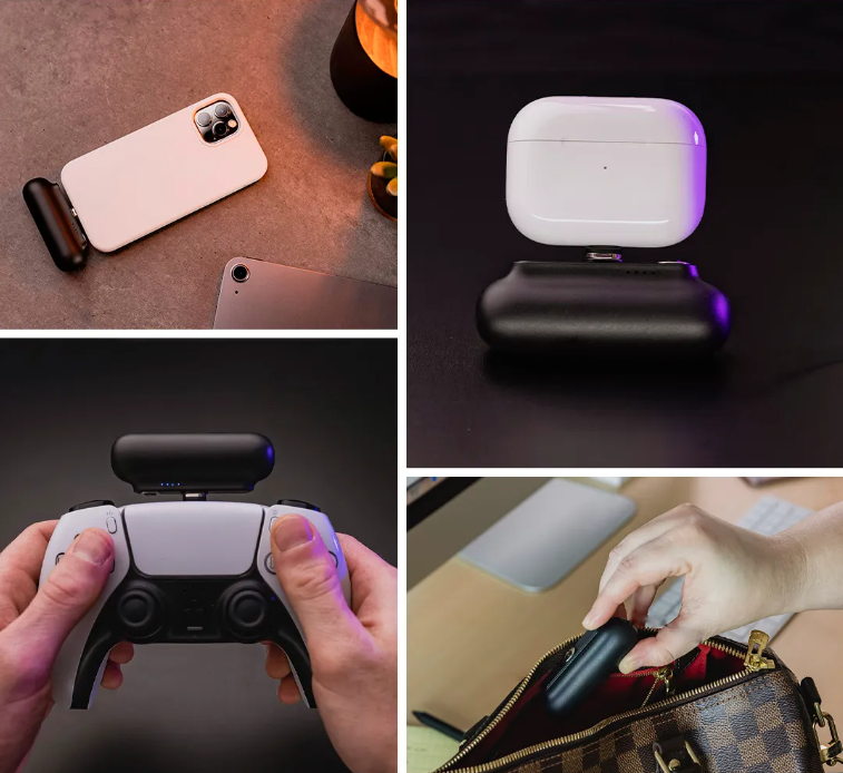 3-in-1-Stecker Mini tragbare magnetische Powerbank