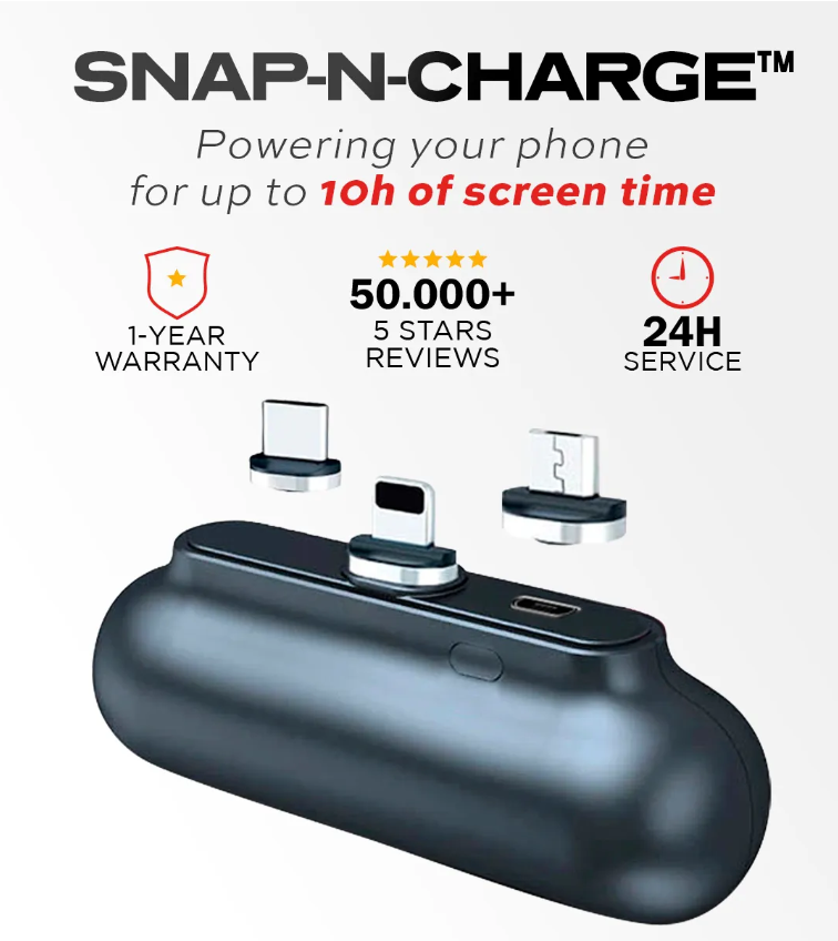 3-in-1-Stecker Mini tragbare magnetische Powerbank