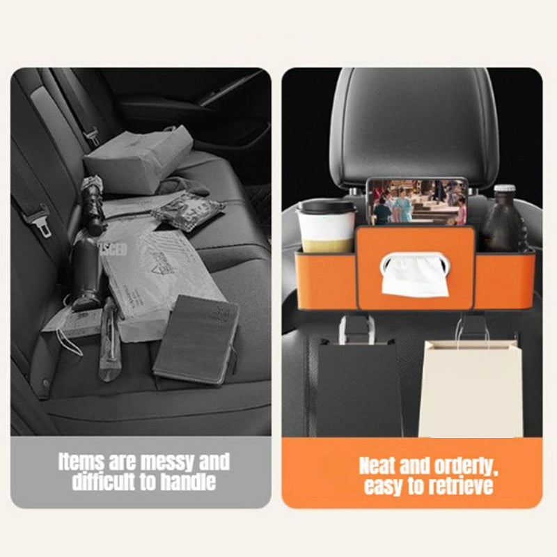 🚗💦Car Multifunctional Seat Back Waterproof Storage Bag🎒 Travel Organizer Extraordinaire Keep Your Car Tidy