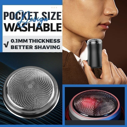 🎁Vatertagsgeschenk💕Kaufen Sie zwei, Kostenloser Versand🪒Waschbarer elektrischer Rasierapparat im Taschenformat