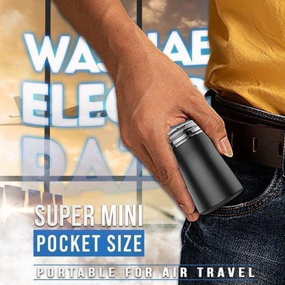 🎁Vatertagsgeschenk💕Kaufen Sie zwei, Kostenloser Versand🪒Waschbarer elektrischer Rasierapparat im Taschenformat
