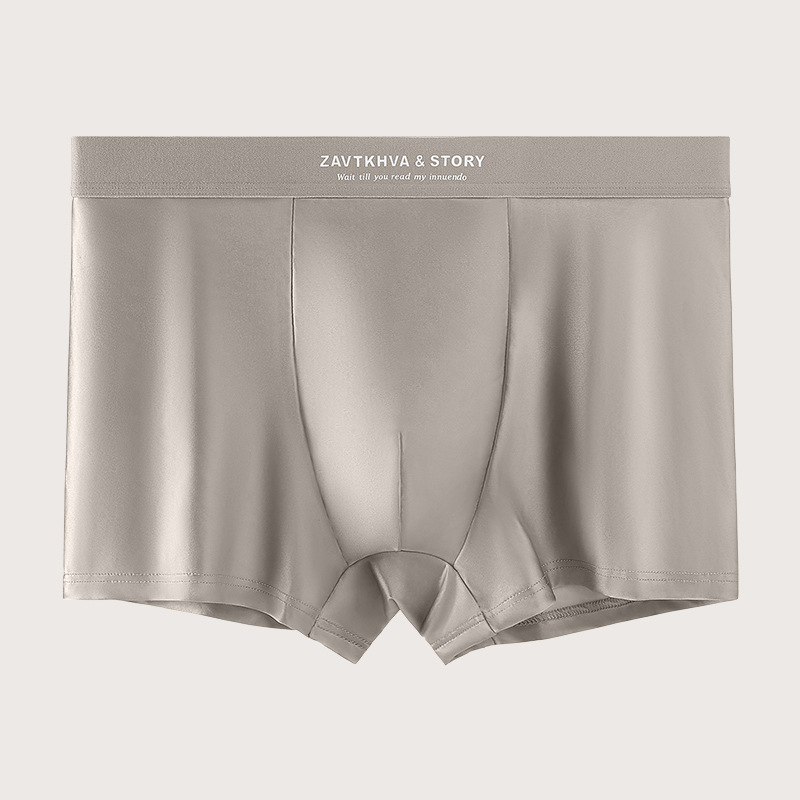 ⏳Begrenzte Zeit 50% Rabatt💥Elegant Silk Herren Ice Silk Unterwäsche Mulberry Silk Antimicrobial Herren Boxershorts