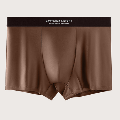 ⏳Begrenzte Zeit 50% Rabatt💥Elegant Silk Herren Ice Silk Unterwäsche Mulberry Silk Antimicrobial Herren Boxershorts