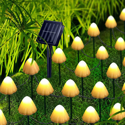 Solarbetriebene pilzförmige LED-Lichter für den Außenbereich