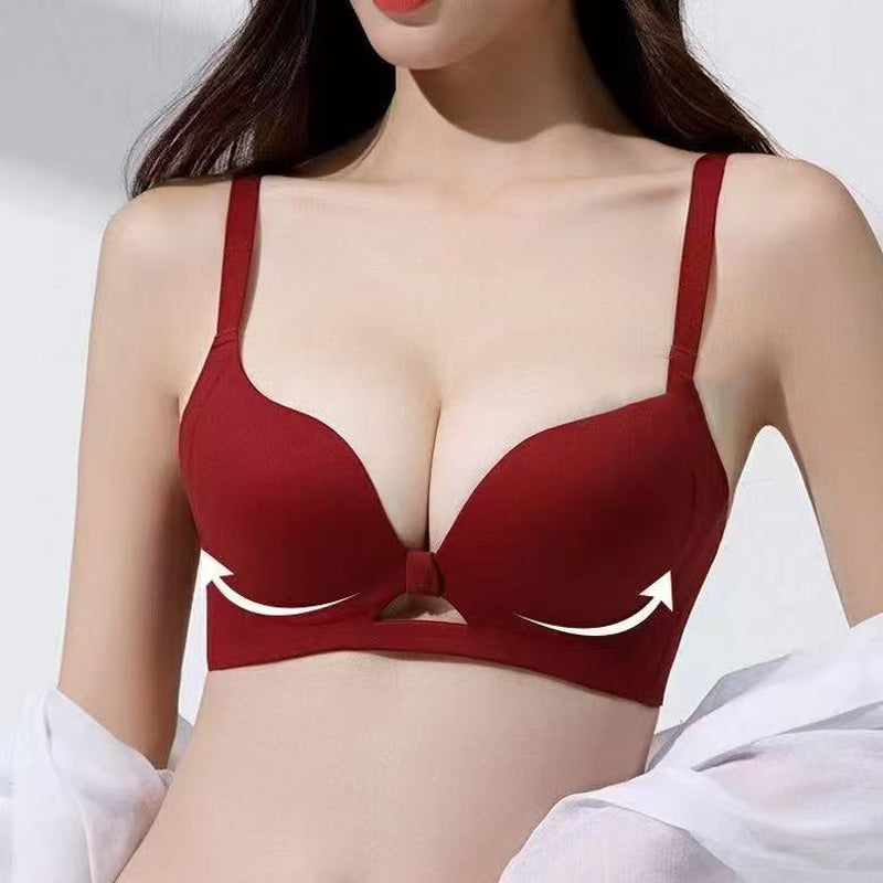 Nahtloser und bügelloser Push-up-BH mit formender Wirkung für Damen in Unifarben