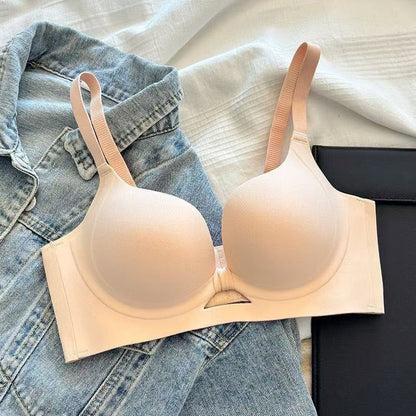 Nahtloser und bügelloser Push-up-BH mit formender Wirkung für Damen in Unifarben
