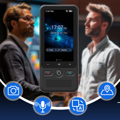 📢📢60 % Rabatt!! ⏰📲2-in-1 Übersetzungsgerät für unterwegs – Echtzeitübersetzung,🌍138 Offline-Sprachen, 🔋Ultra-Lange Akkulaufzeit | Perfekt für Globetrotter✈️