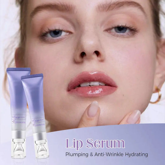 Aufpolsterndes und feuchtigkeitsspendendes Lippenserum gegen Falten