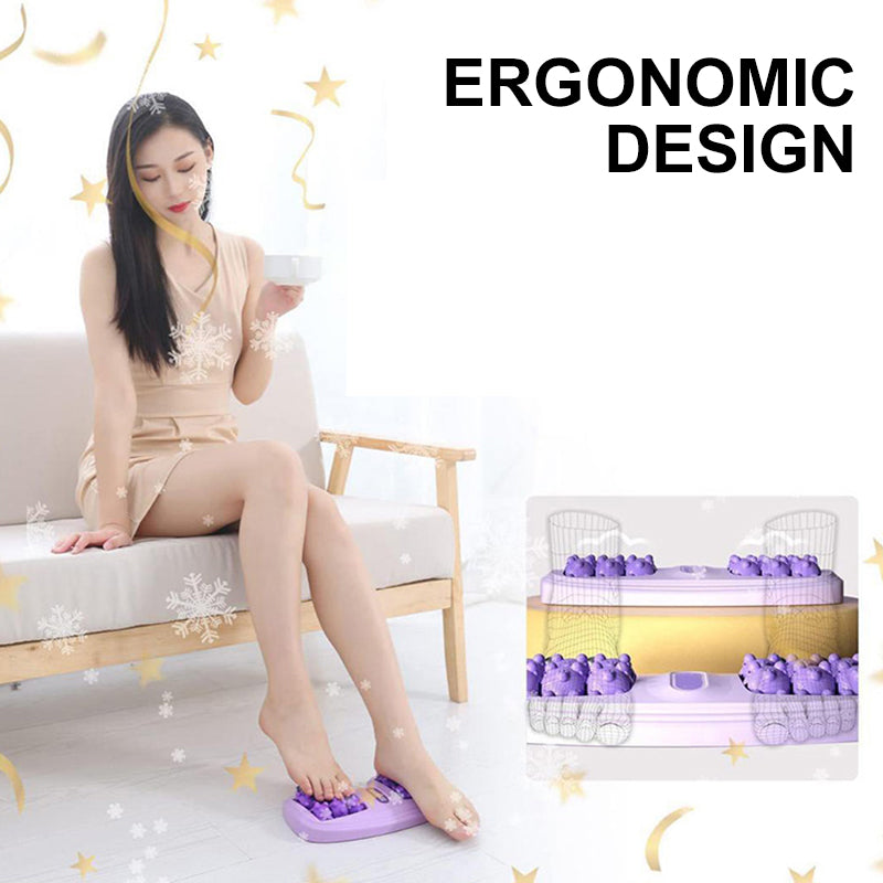 💜Tragbare Doppelfußmassagewalze💜
