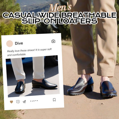 ✨Ganztägiger Komfort✨Lässige, breite, atmungsaktive Slip-on-Loafer für Herren