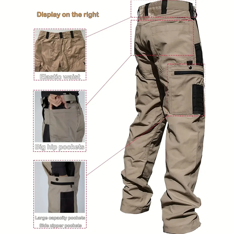 Praktische Cargohose für Herren mit mehreren Taschen