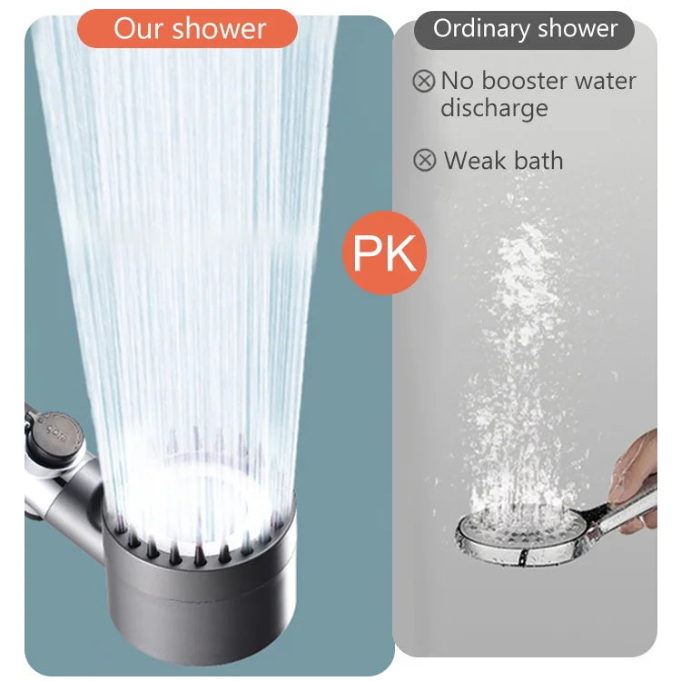 🏆Luxus-Duschkopf für Hautpflege & Massage - 3 Spray-Modi mit Wassersparender Technologie für Verjüngendes Duscherlebnis 💎🌊