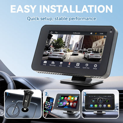 📱4,7-Zoll-HD-Touchscreen-Multimedia-Player für Ihr Auto – Wischen Sie mit den Fingerspitzen und verwandeln Sie Ihr Fahrzeug im Handumdrehen in ein intelligentes Entertainment-Center!🚗✨
