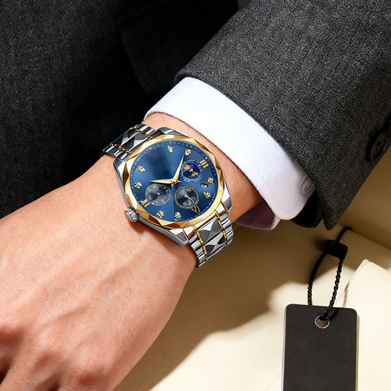 Modische wasserdichte Quarz-Armbanduhr