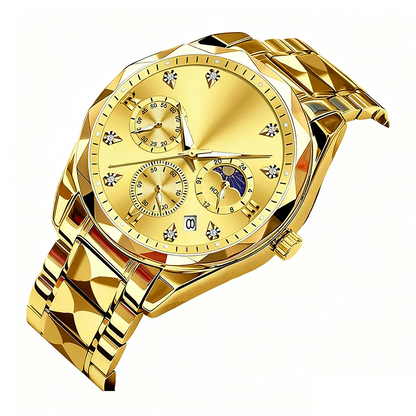 Modische wasserdichte Quarz-Armbanduhr