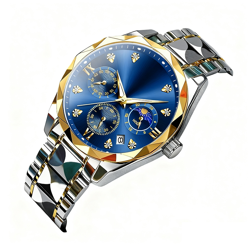 Modische wasserdichte Quarz-Armbanduhr