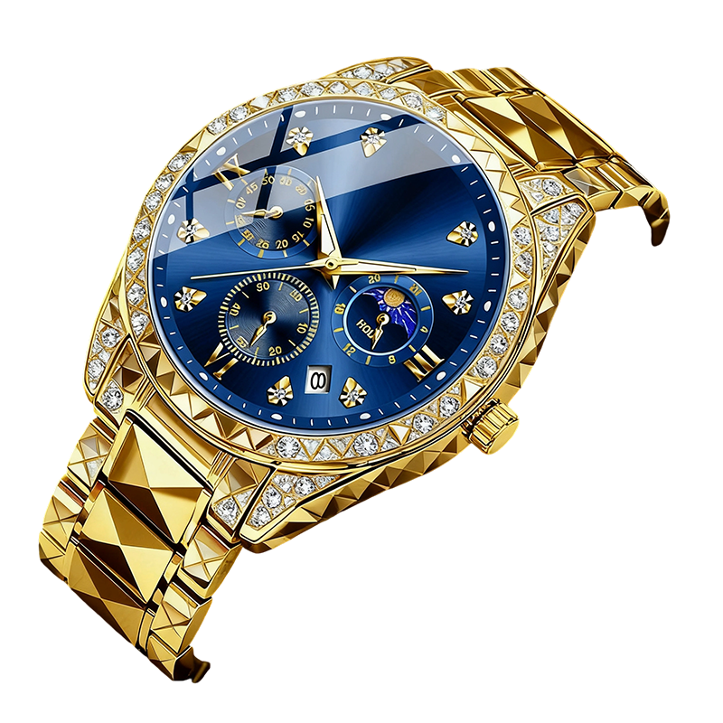 Modische wasserdichte Quarz-Armbanduhr