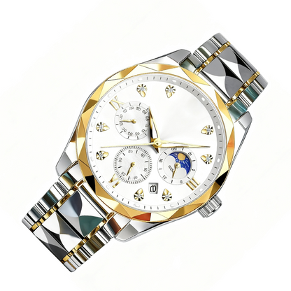 Modische wasserdichte Quarz-Armbanduhr