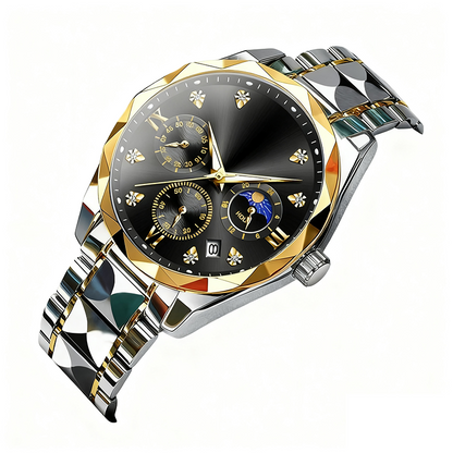 Modische wasserdichte Quarz-Armbanduhr