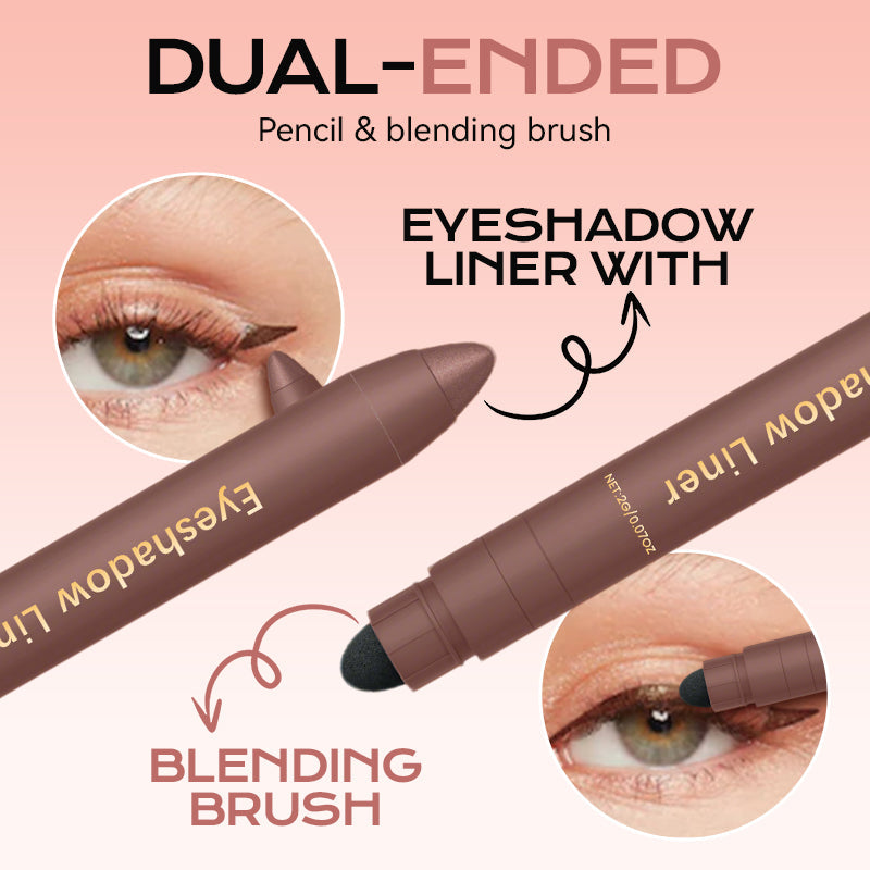 2-in-1-Lidschatten-Liner mit Mischpinsel