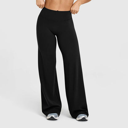 Weiche Stretchhose mit hoher Taille für Damen