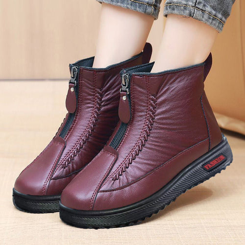 ❄️✨Warme Winterstiefeletten mit Reißverschluss für Damen