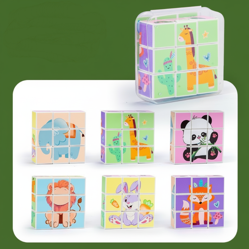 🖤❤️Black Friday SALE 50% OFF💥Magnetische 3D-Würfel-Puzzleblöcke für Kinder