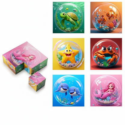 🖤❤️Black Friday SALE 50% OFF💥Magnetische 3D-Würfel-Puzzleblöcke für Kinder