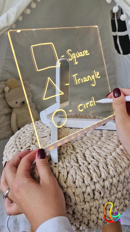🎁Kreatives Wiederbeschreibbares Acryl LED Nachrichtenschild