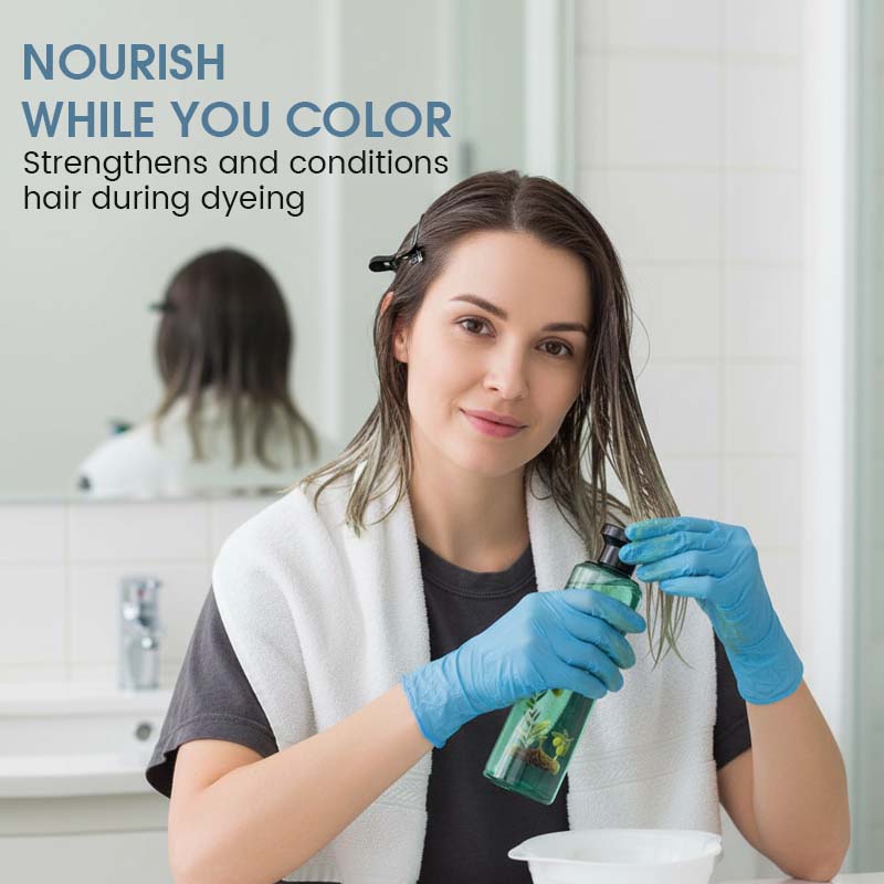 🌿 50% RABATT JETZT! 🔥 Langlebige Haarfarbe mit Ätherischen Ölen - Sanft zur Kopfhaut & Strahlender Glanz, perfekt für Natürliche Grauabdeckung ✨