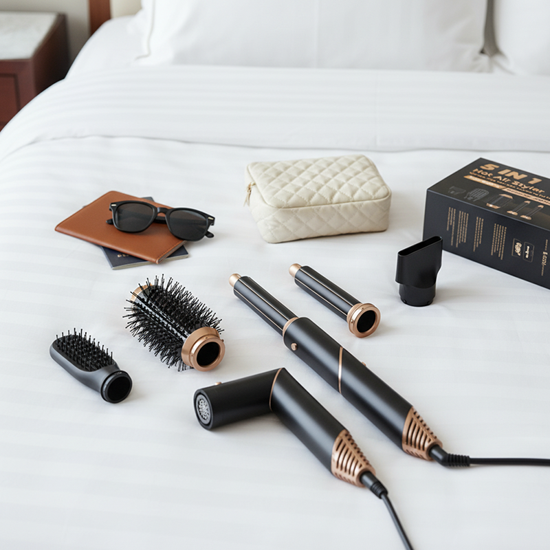 Shark FlexStyle Limited Edition 5-in-1-Luftstyler und Haartrockner | Mit FrizzFighter-Finishing-Tool, 32-mm- und 24-mm-Luftlockenstäben, ovaler Bürste, Stylingkonzentrator, Krokodilklemmen und Aufbewahrungstasche