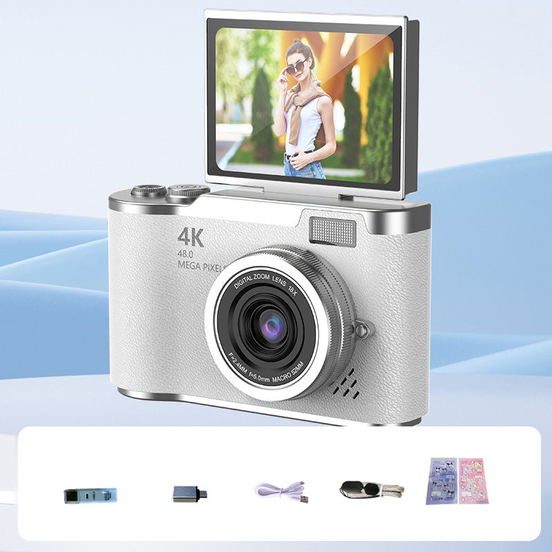 4K HD-Digitalkamera mit klappbarem Bildschirm