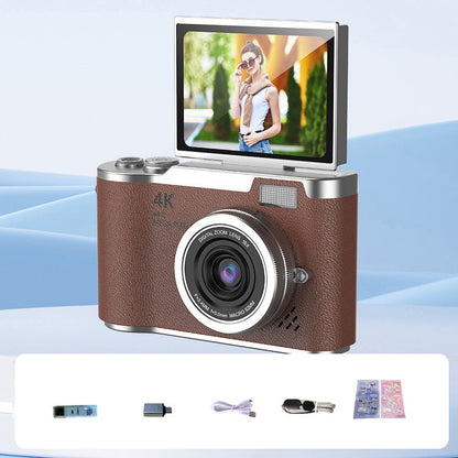 4K HD-Digitalkamera mit klappbarem Bildschirm