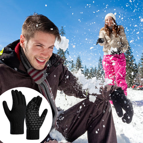 USB-beheizte Strickhandschuhe – geeignet für Touchscreens