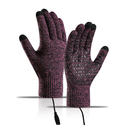 USB-beheizte Strickhandschuhe – geeignet für Touchscreens