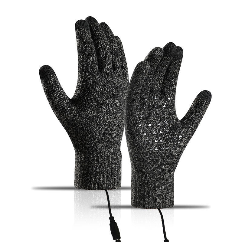 USB-beheizte Strickhandschuhe – geeignet für Touchscreens