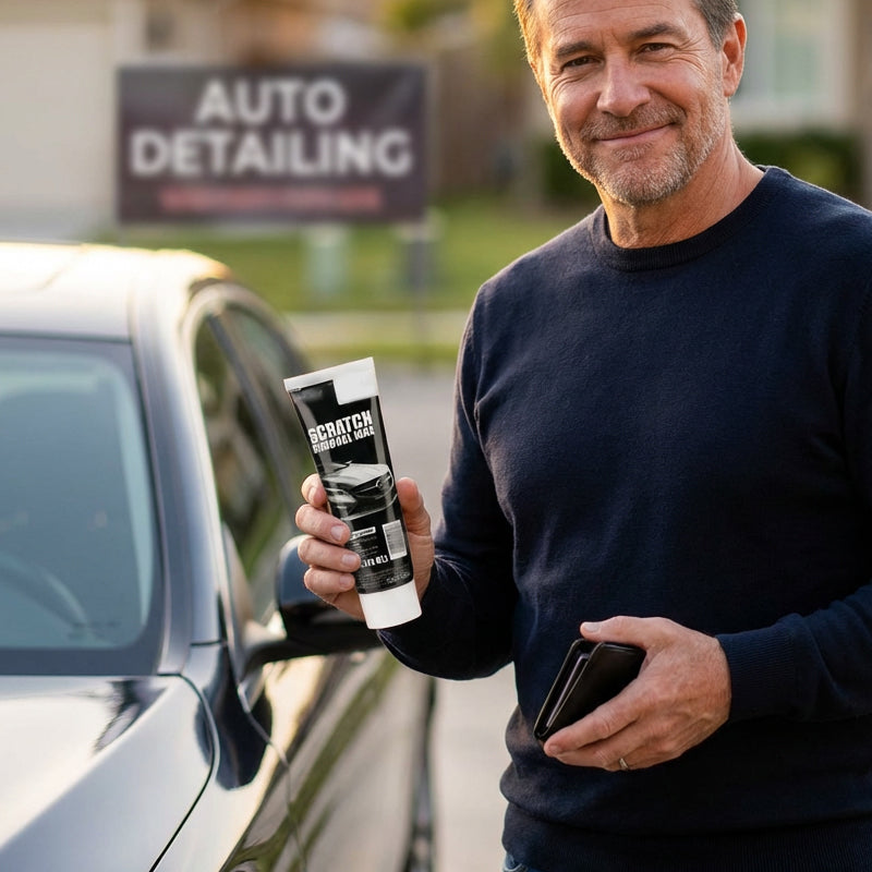 Universeller Auto-Kratzerentferner-Wachs – Entfernt Kratzer, Flecken & Oxidation, Restauriert auch Scheinwerfer! 🚗✨