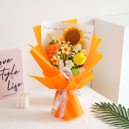 🔥Solange der Vorrat reicht 58 % Rabatt!🎉Handmade Delicate Crochet Flower Bouquet