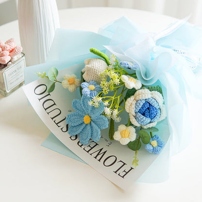 🔥Solange der Vorrat reicht 58 % Rabatt!🎉Handmade Delicate Crochet Flower Bouquet