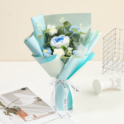 🔥Solange der Vorrat reicht 58 % Rabatt!🎉Handmade Delicate Crochet Flower Bouquet