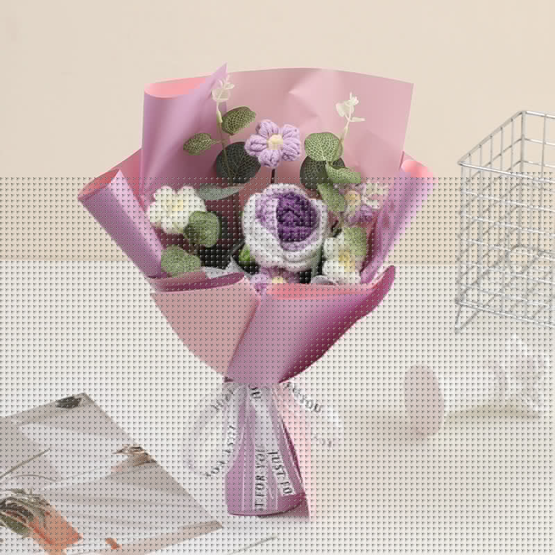 🔥Solange der Vorrat reicht 58 % Rabatt!🎉Handmade Delicate Crochet Flower Bouquet