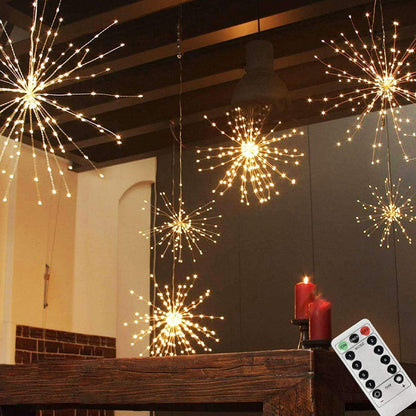 ✨ 50% RABATT! 🎆 Solar-Feuerwerks-Lichterkette für Garten & Partys – 280 LED, 8 Modi & Wasserdicht 🌿