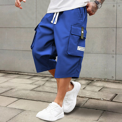 ⏳Begrenzte Zeit 50% Rabatt💥Lässige Herren-Workwear-Hose mit Kordelzug und 7/8-Schnitt