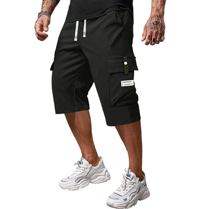 ⏳Begrenzte Zeit 50% Rabatt💥Lässige Herren-Workwear-Hose mit Kordelzug und 7/8-Schnitt