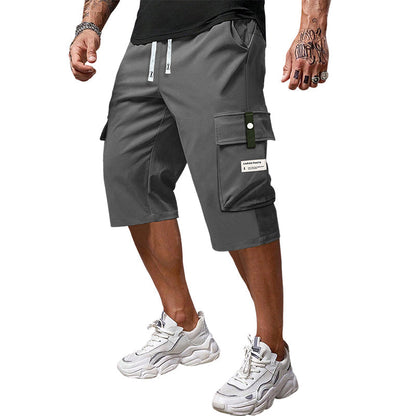 ⏳Begrenzte Zeit 50% Rabatt💥Lässige Herren-Workwear-Hose mit Kordelzug und 7/8-Schnitt