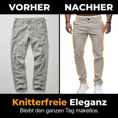 Moderne Stretch-Hose mit schmalem Bein