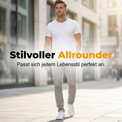 Moderne Stretch-Hose mit schmalem Bein