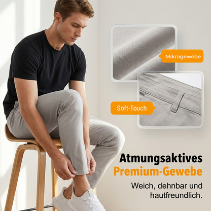 Moderne Stretch-Hose mit schmalem Bein