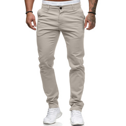 Moderne Stretch-Hose mit schmalem Bein